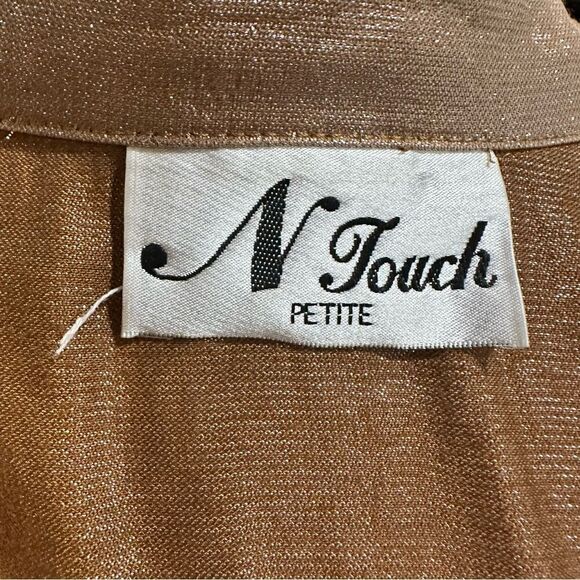 N Touch Gold Shimmer Jacket Size Large - Picture 11 of 11